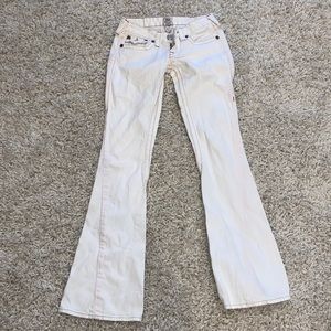 True Religion White Flare Jeans